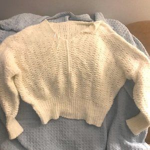 Cream Cropped Sweater